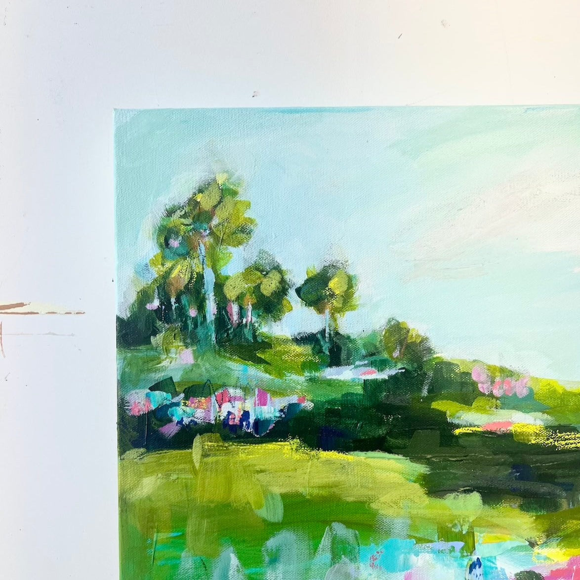 Brand New Day | Abstract Coastal Painting