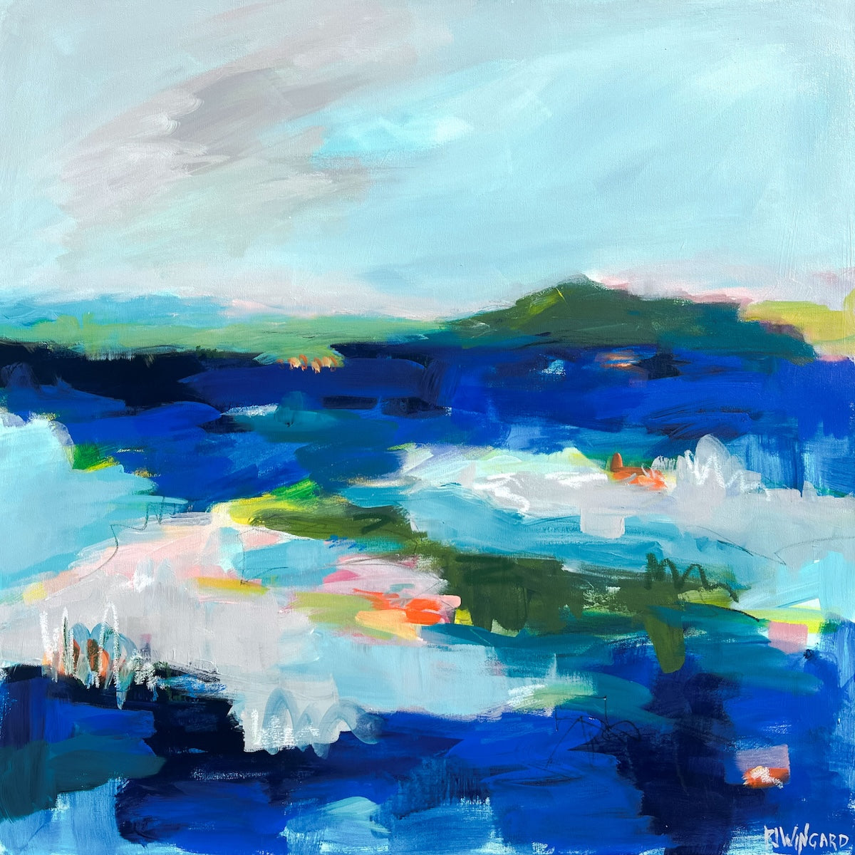 Breathe | Abstract Coastal Painting
