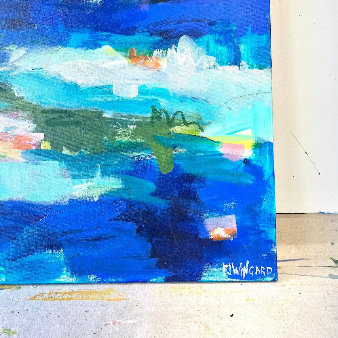 Breathe | Abstract Coastal Painting