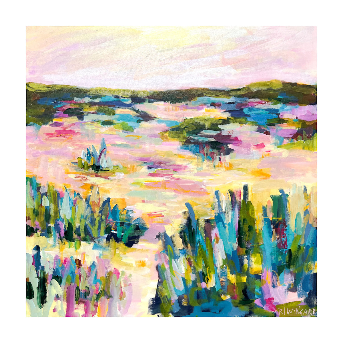 Dancing Sunshine | Abstract Coastal Painting