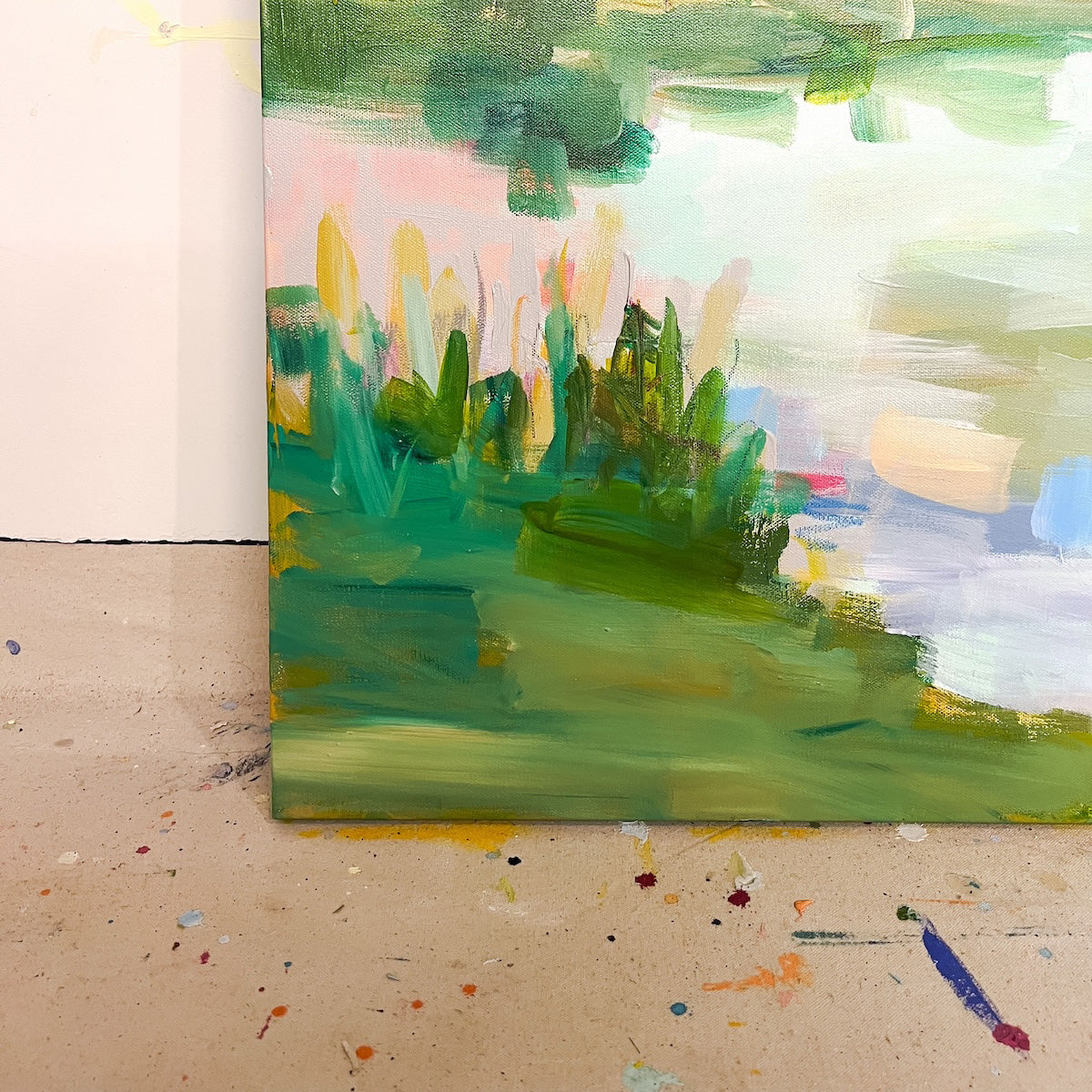 Diamonds are a Girl's Best Friend | Abstract Coastal Painting