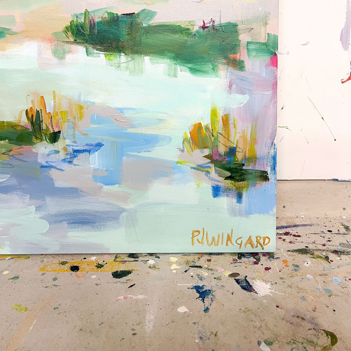 Diamonds are a Girl's Best Friend | Abstract Coastal Painting