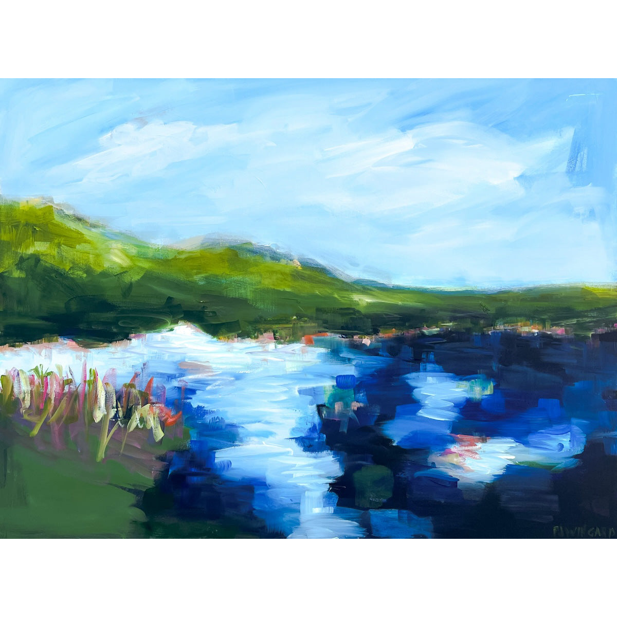 Do You Wanna Dance? | Abstract Coastal Painting
