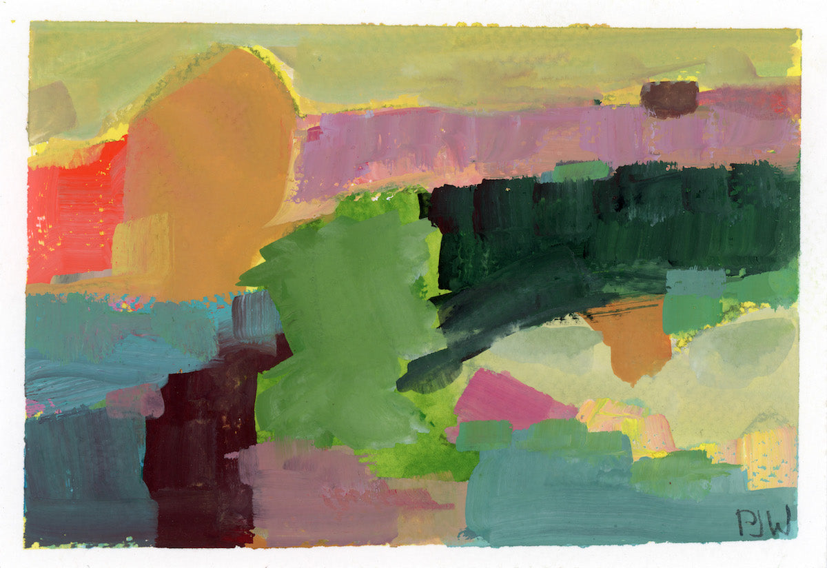 Fall Sunset | Abstract Work on Paper