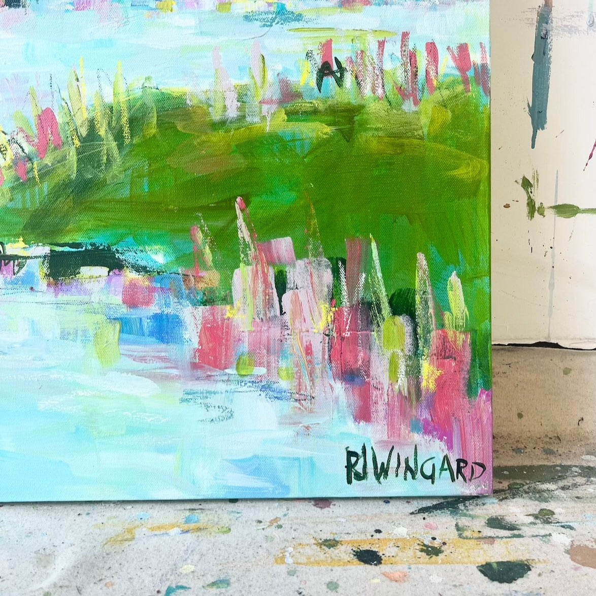 Floating Along | Abstract Coastal Painting