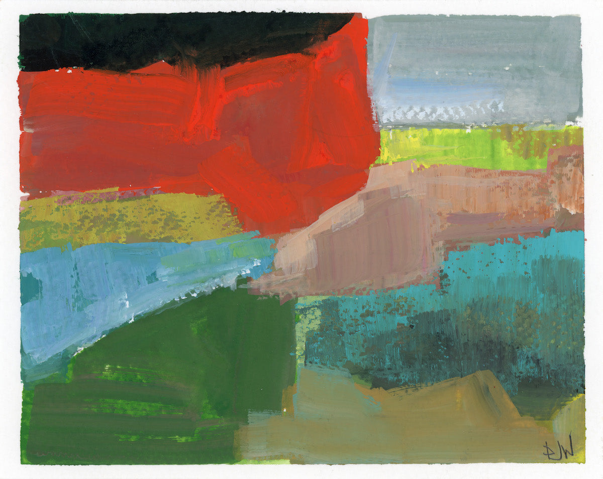 Football Season | Abstract Work on Paper