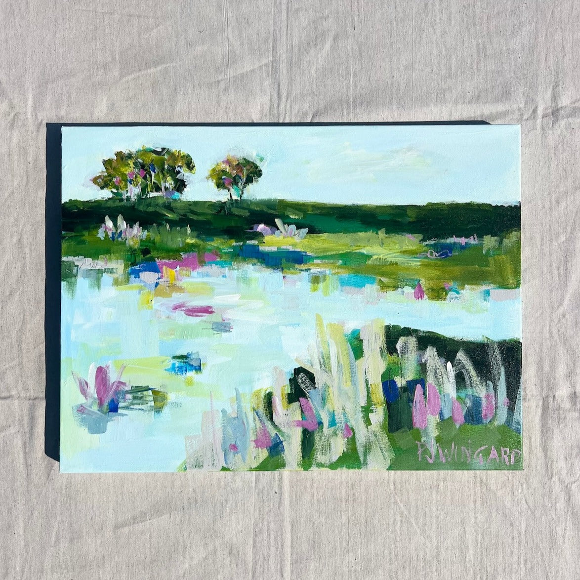 Healing Waters | Abstract Coastal Painting