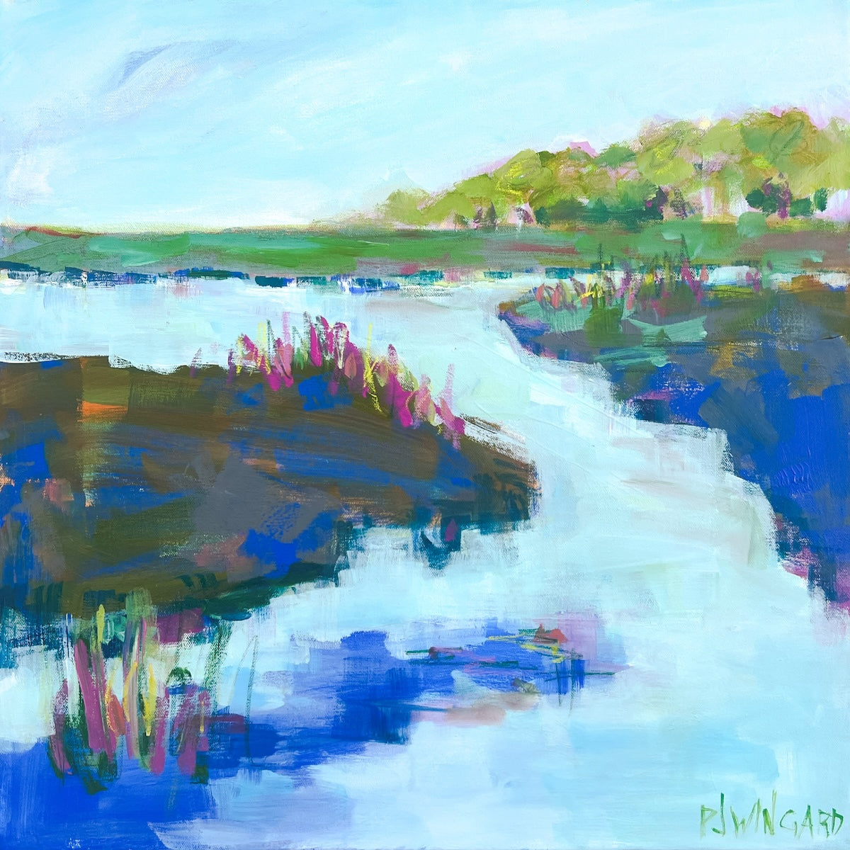 Hello Goodbye | Abstract Coastal Painting