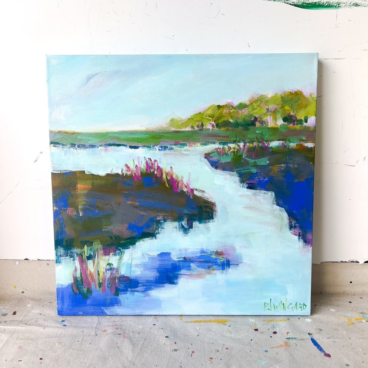 Hello Goodbye | Abstract Coastal Painting
