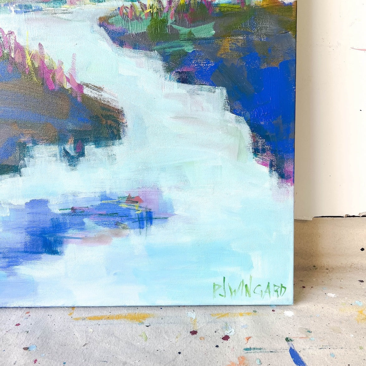 Hello Goodbye | Abstract Coastal Painting