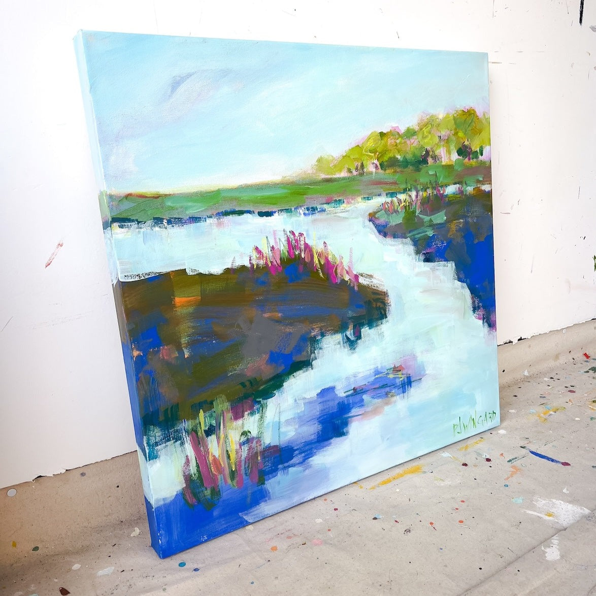 Hello Goodbye | Abstract Coastal Painting