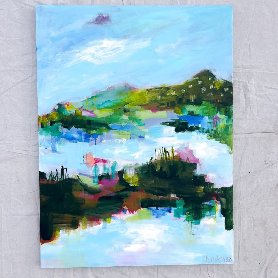 I Only Have Eyes for You | Abstract Coastal Painting