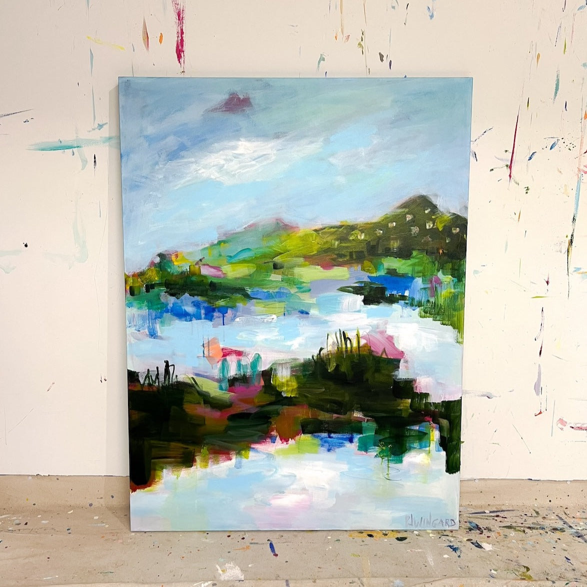 I Only Have Eyes for You | Abstract Coastal Painting