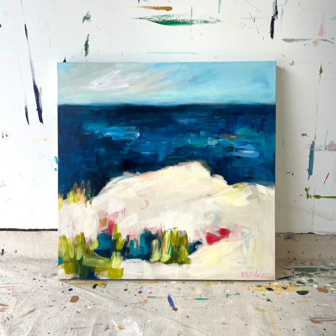 Just Because | Abstract Coastal Painting