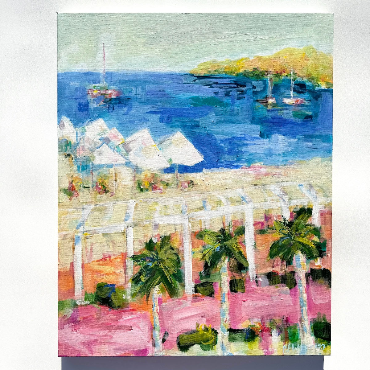 Mediterranean Sun | Abstract Coastal Painting