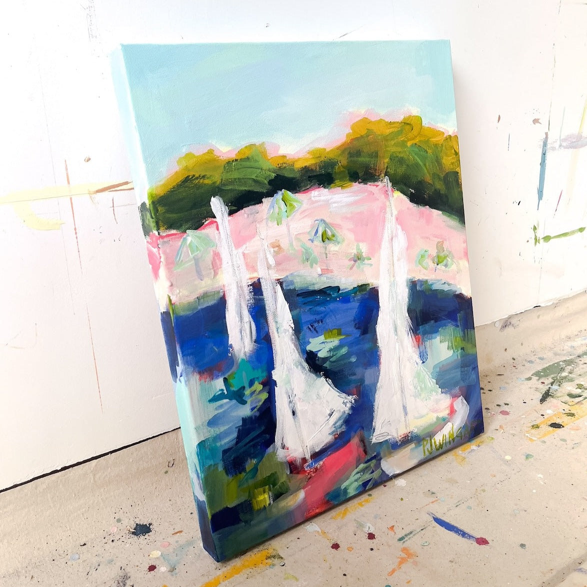 My Anchor | Abstract Coastal Painting