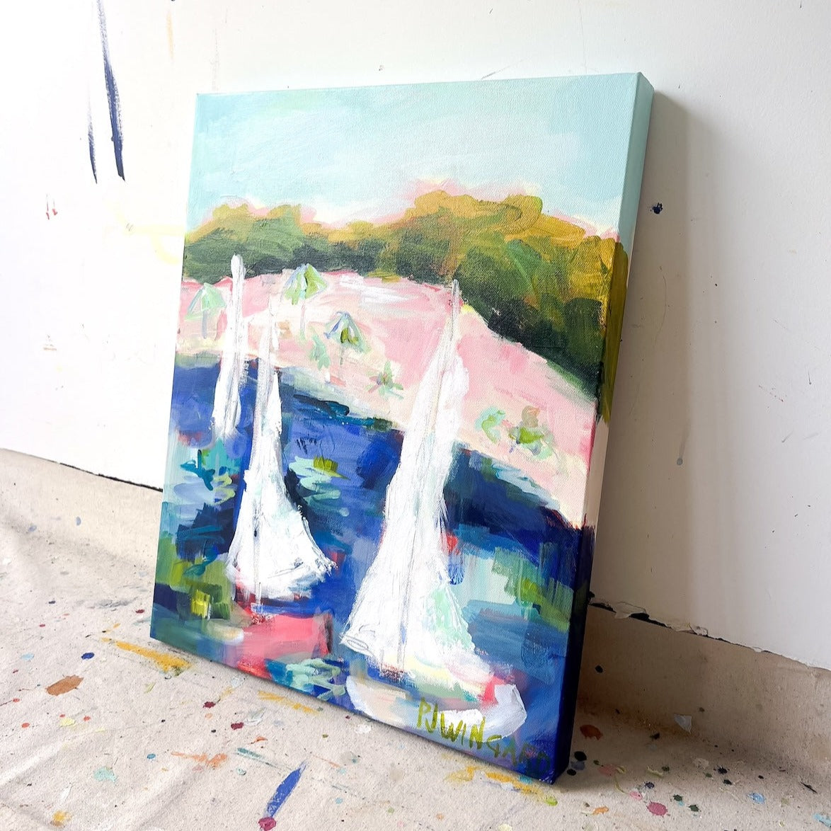 My Anchor | Abstract Coastal Painting