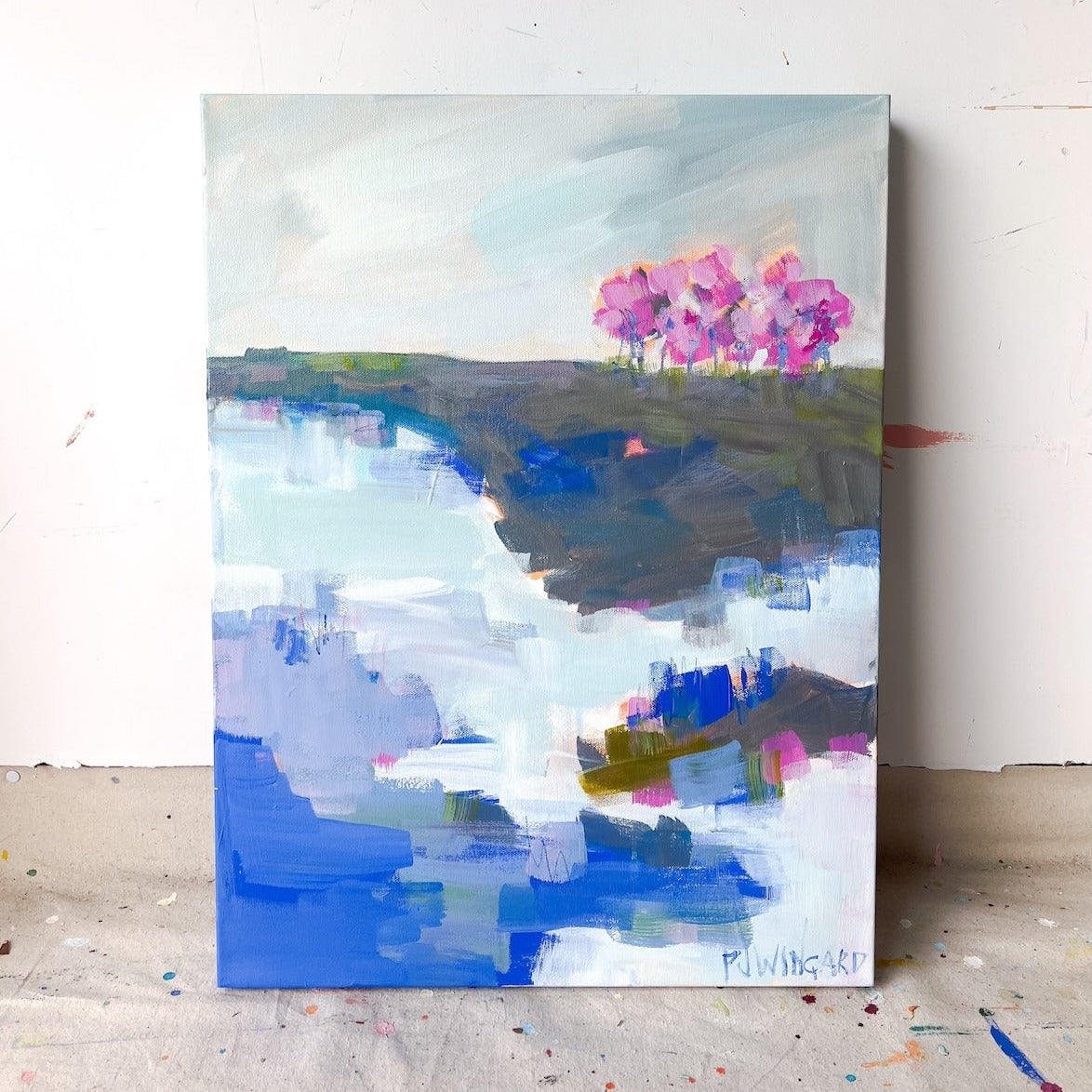 My Boyfriend's Back | Abstract Coastal Painting