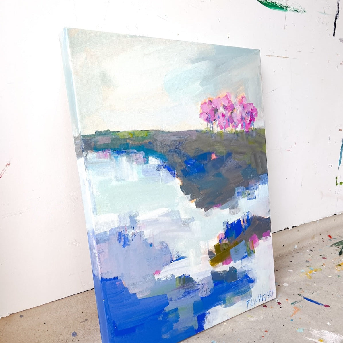 My Boyfriend's Back | Abstract Coastal Painting