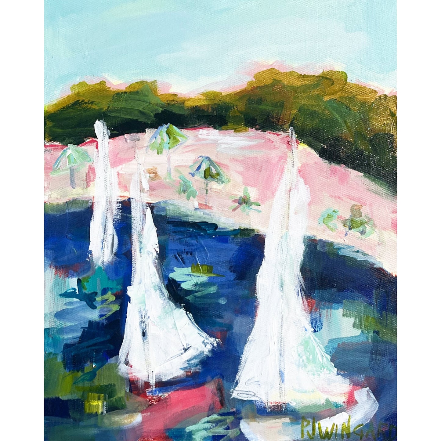 My Anchor | Abstract Coastal Painting