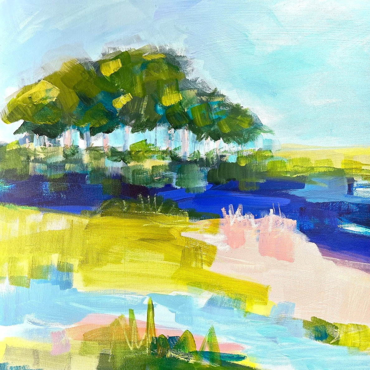 Resting | Abstract Coastal Painting
