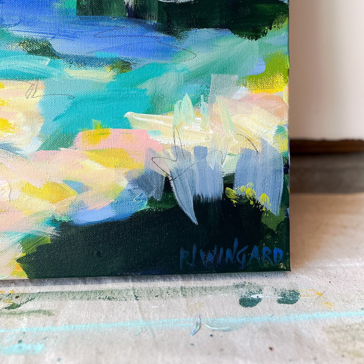 Rising Sun | Abstract Coastal Painting