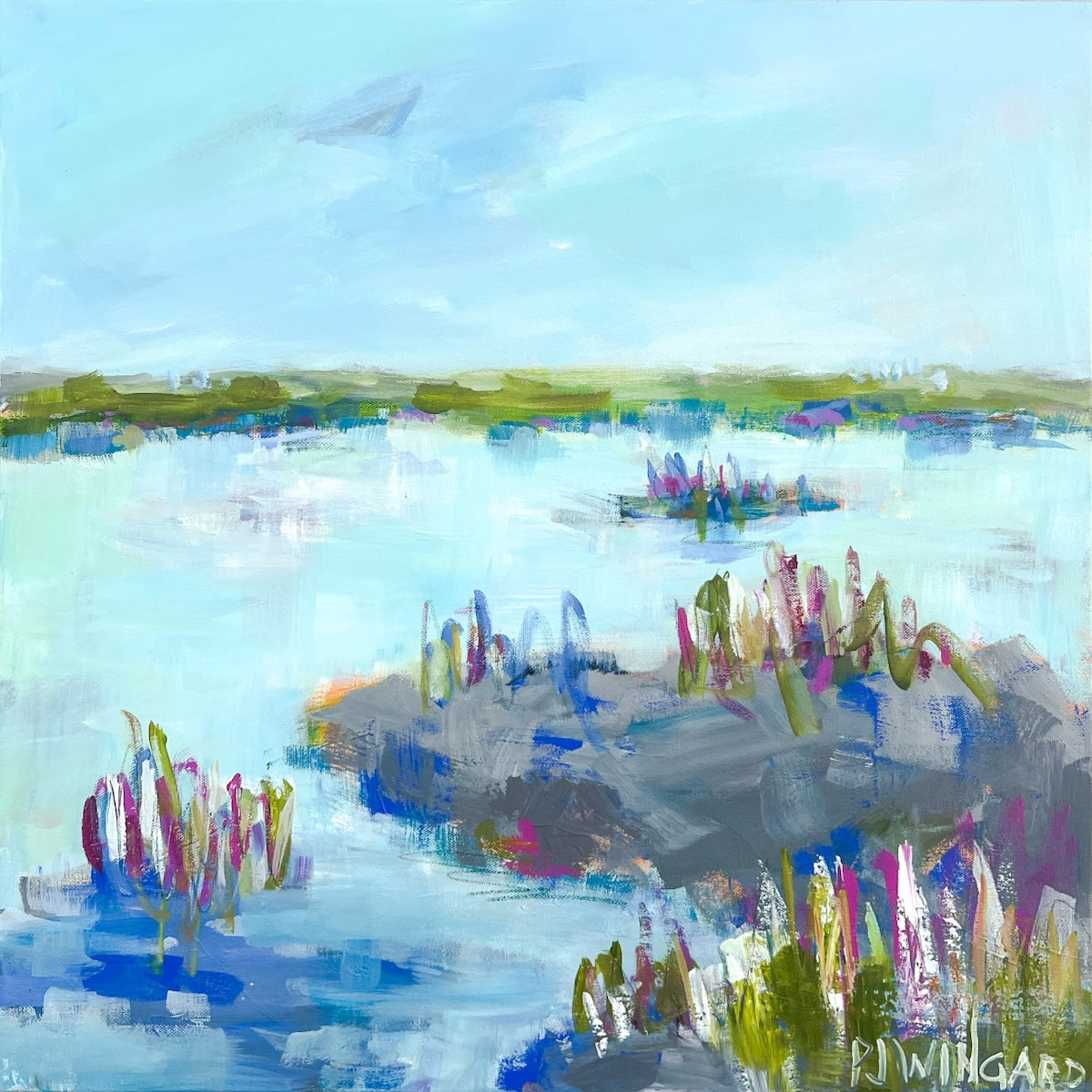 Unchain My Heart | Abstract Coastal Painting