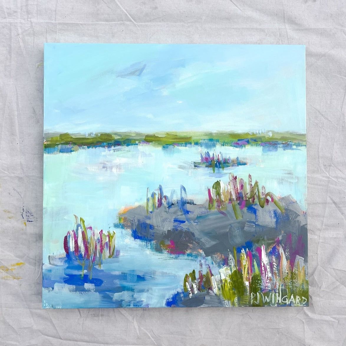 Unchain My Heart | Abstract Coastal Painting