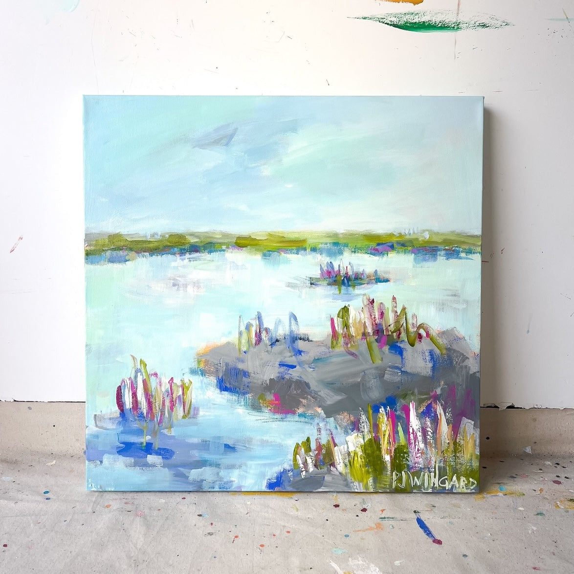 Unchain My Heart | Abstract Coastal Painting