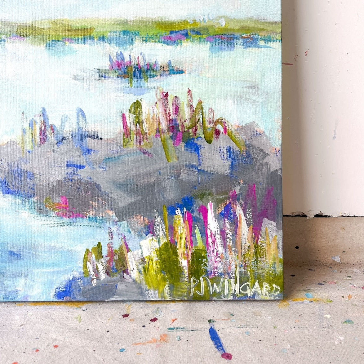 Unchain My Heart | Abstract Coastal Painting
