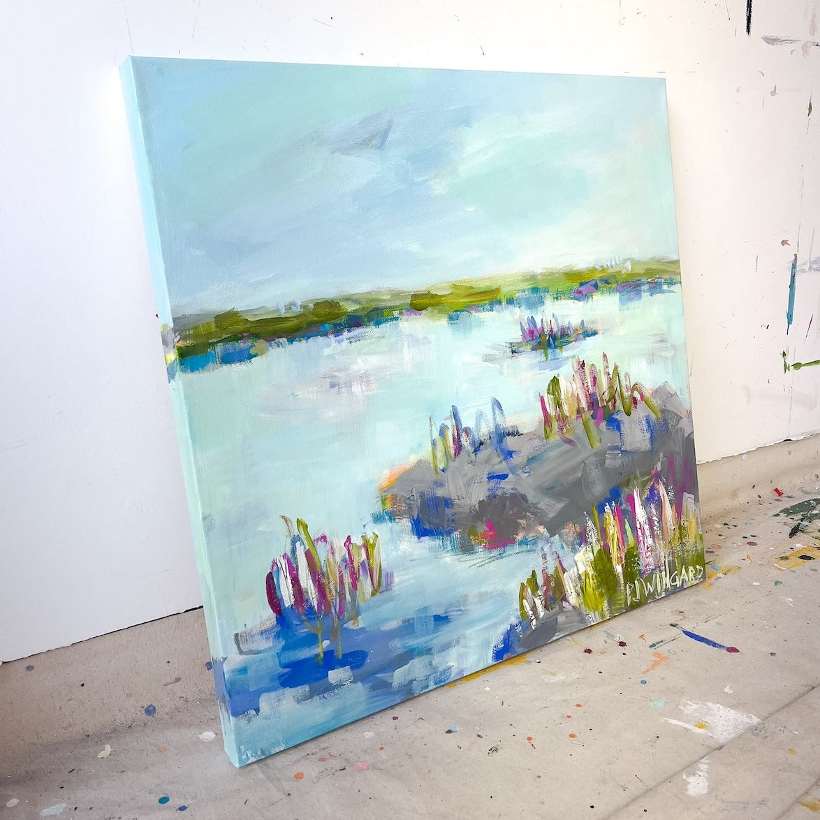 Unchain My Heart | Abstract Coastal Painting
