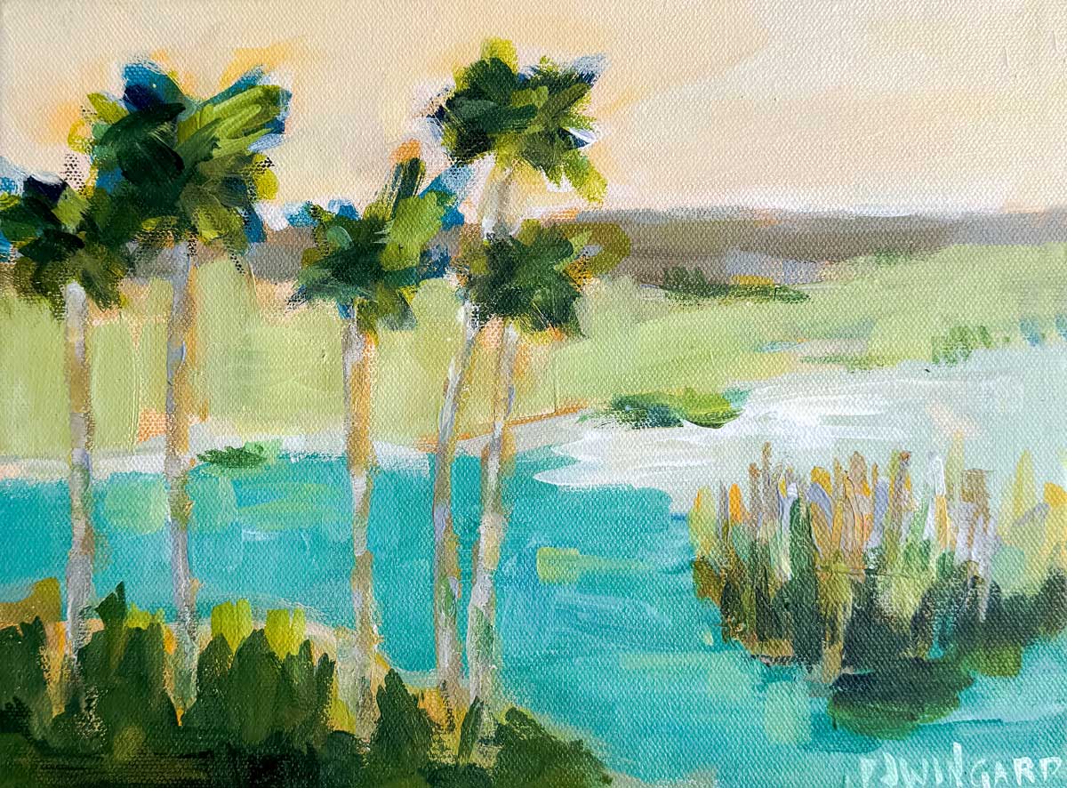 Vacation Spot | Abstract Coastal Painting