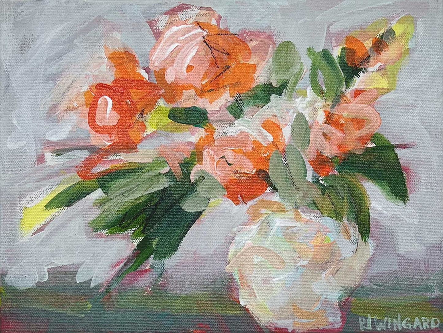 'Beauty Blooms With Sunshine' Floral Painting