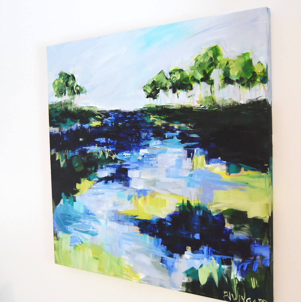 Bits and Pieces | Abstract Coastal Painting