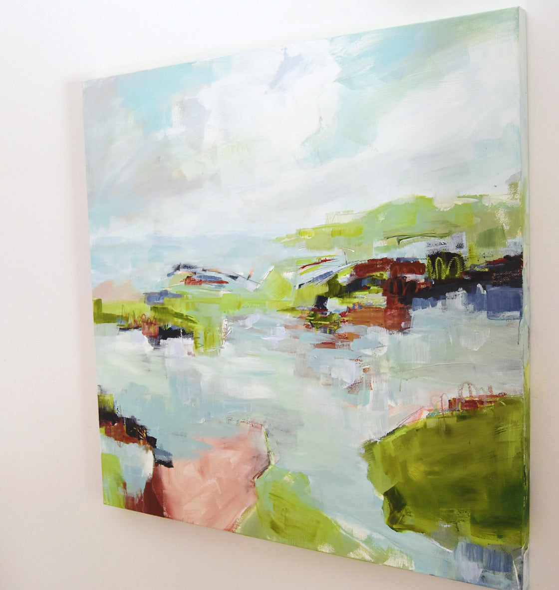 Glad All Over Abstract Painting AVAILABLE VIA GALLERY