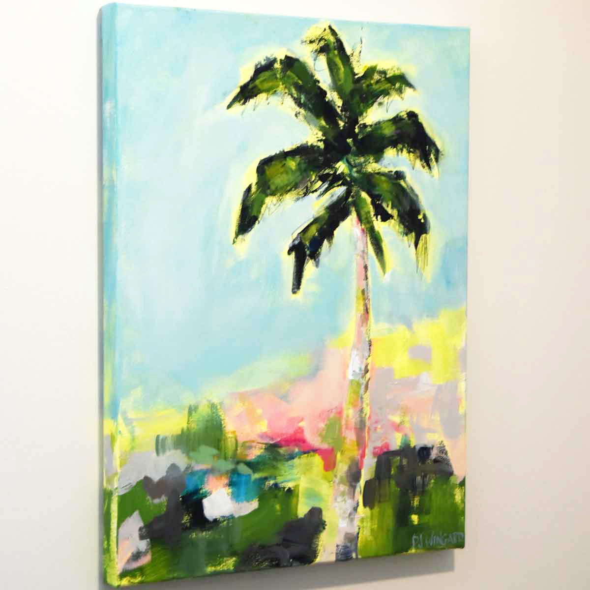 Good Morning Beautiful 2- Original Palm Tree Painting