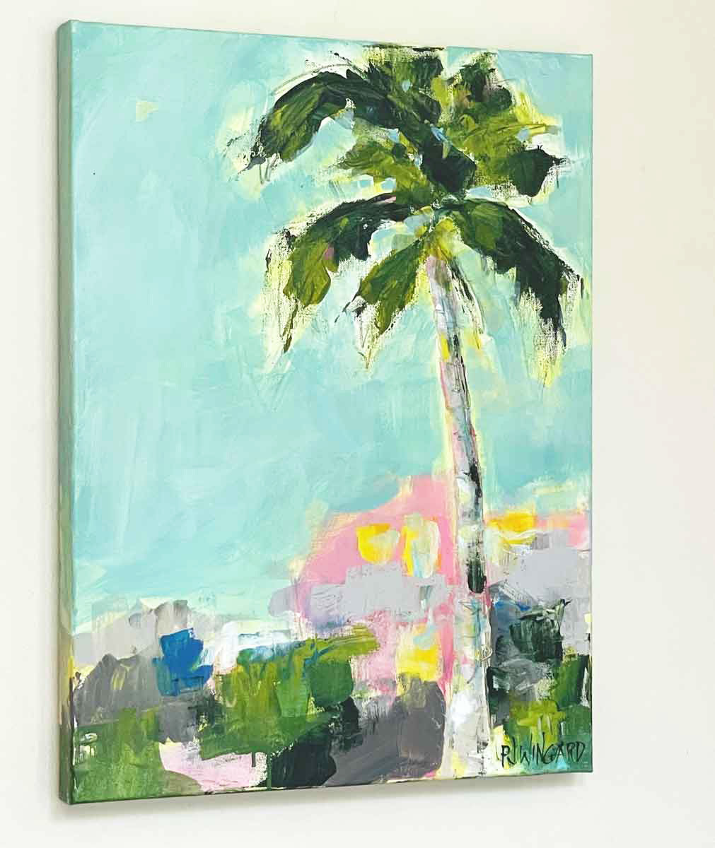 Good Morning Beautiful 3 - Original Palm Tree Painting AVAILABLE VIA GALLERY