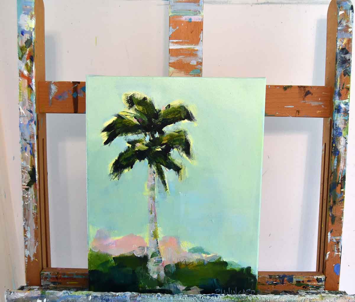 Lovely Day- Original Palm Tree Painting
