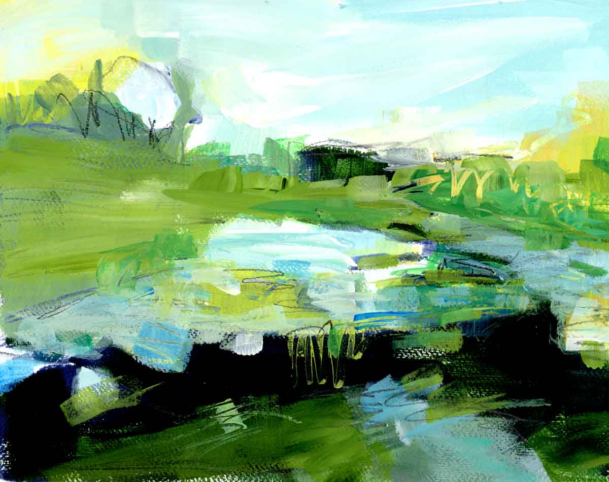 Good Times Ahead Original Painting on Paper AVAILABLE VIA GALLERY