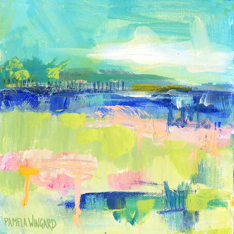 Kiawah Day. Original Painting: Abstract Marsh Collection