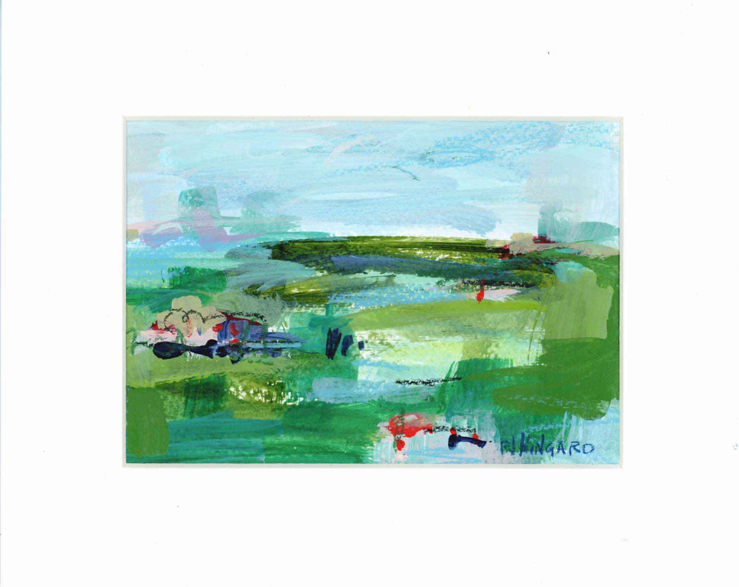 Abstract Painting on Paper: QUIET