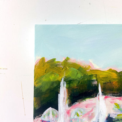 Adjust the Sail | Abstract Coastal Painting