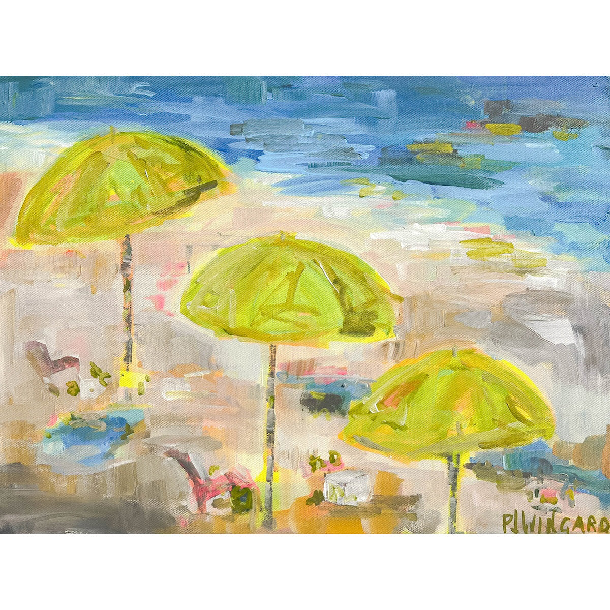 Beach Girl | Abstract Coastal Painting