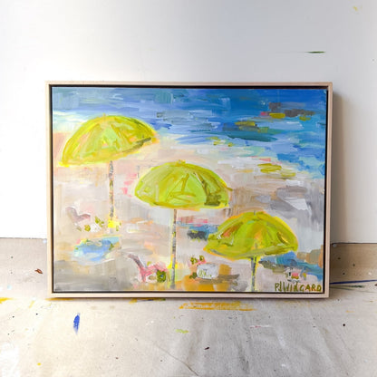 Beach Girl | Abstract Coastal Painting