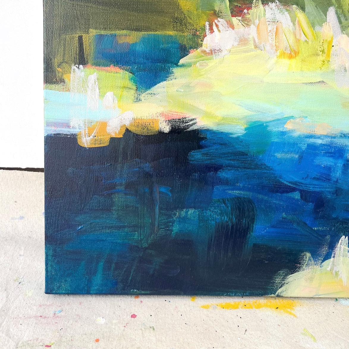 Because of You | Abstract Coastal Painting