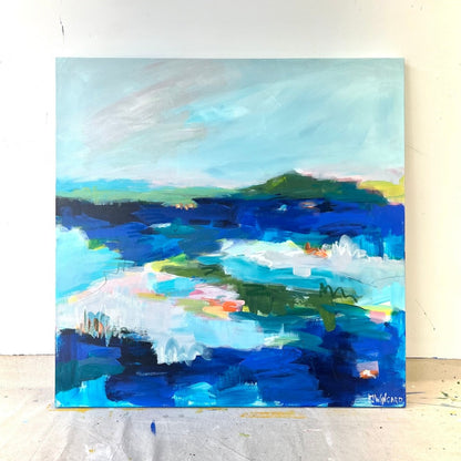 Breathe | Abstract Coastal Painting