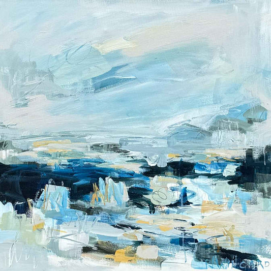 Abstract coastal painting by Pamela Wingard Fine Art