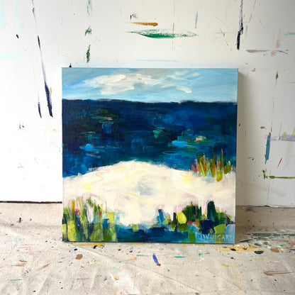 Carefree | Abstract Coastal Painting