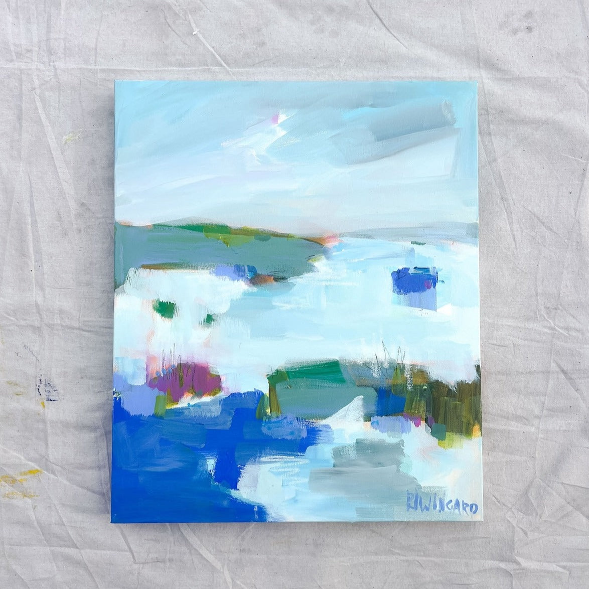 From Me to You | Abstract Coastal Painting
