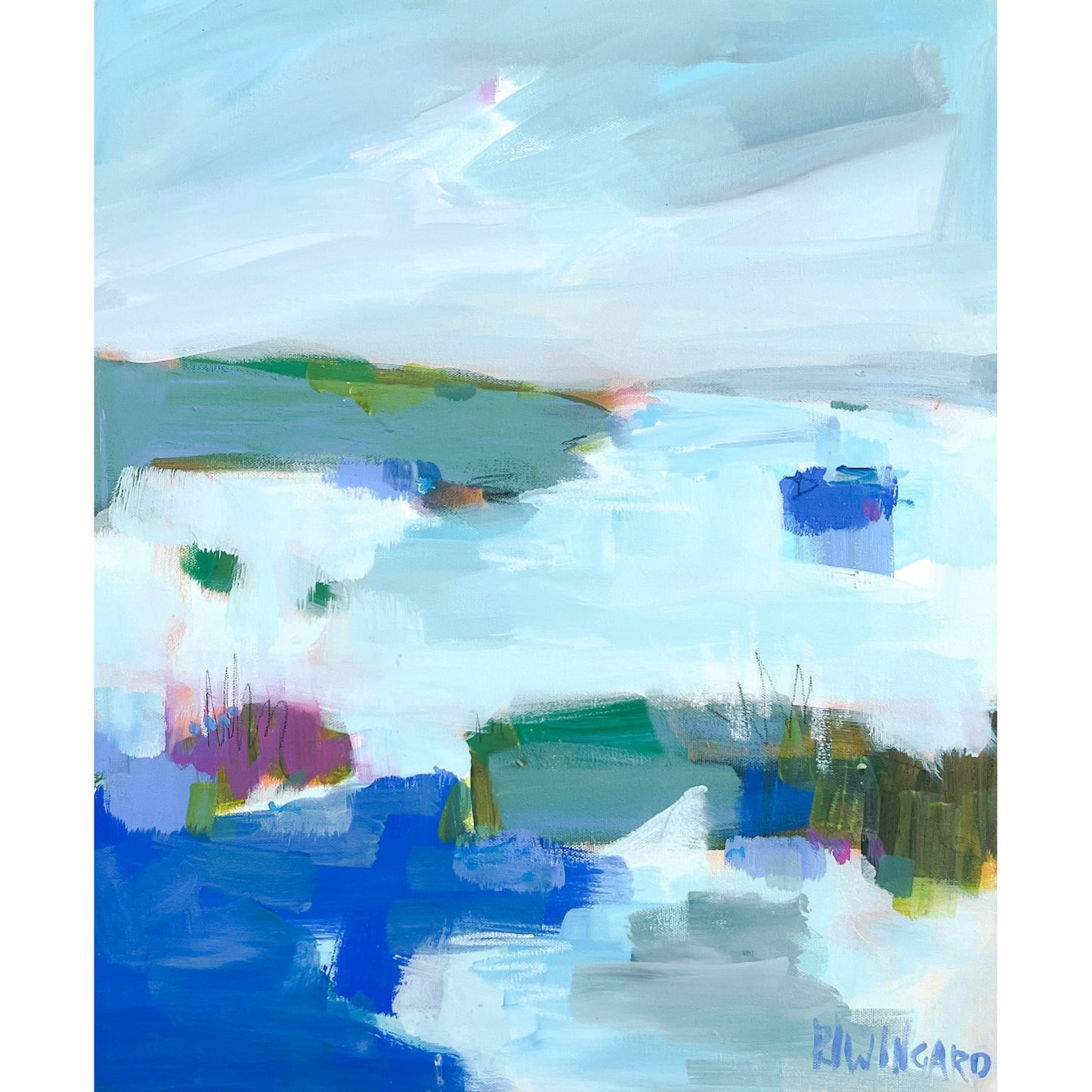 From Me to You | Abstract Coastal Painting